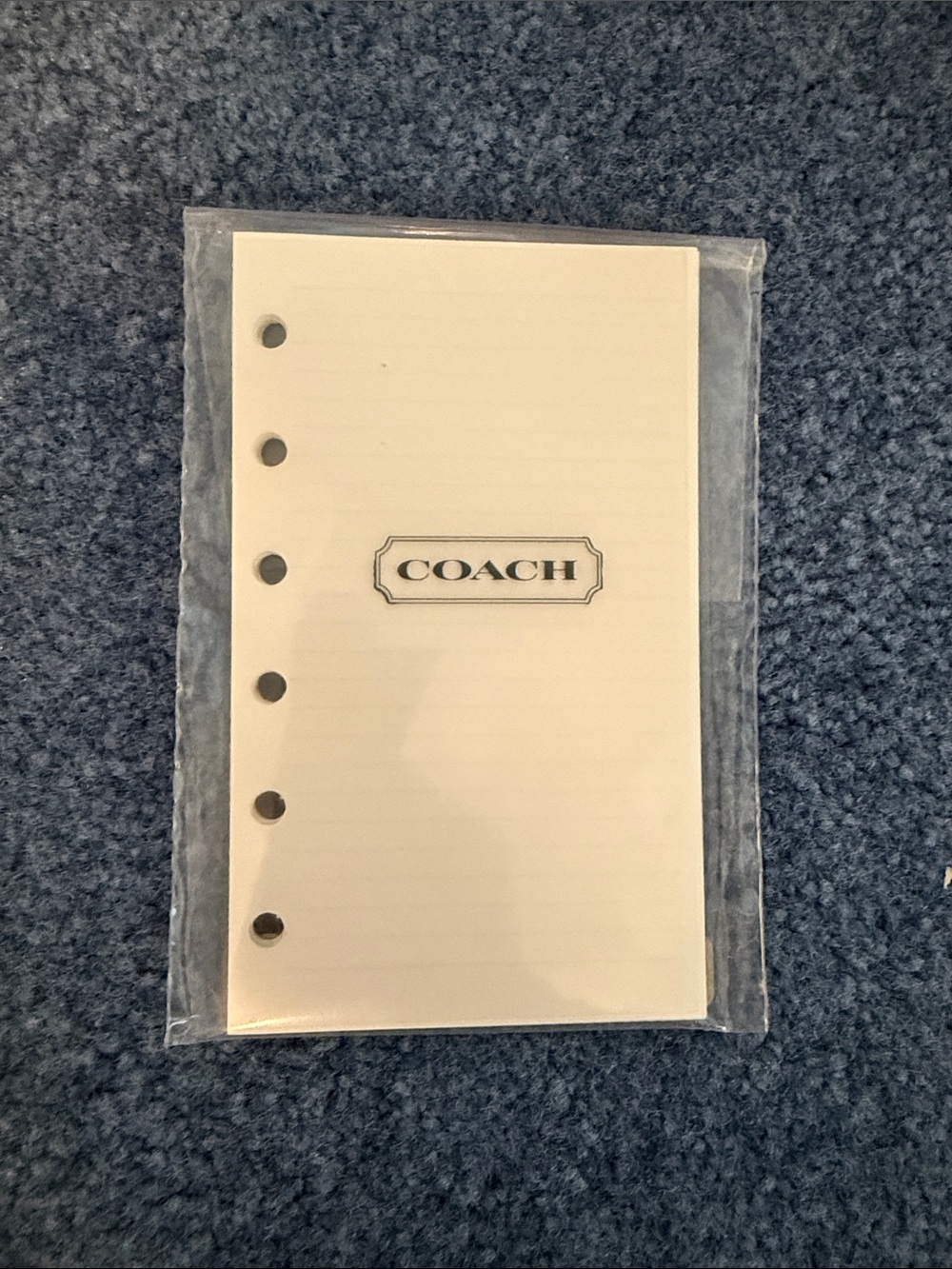 Coach Cream Lined Refillable Planner Pages